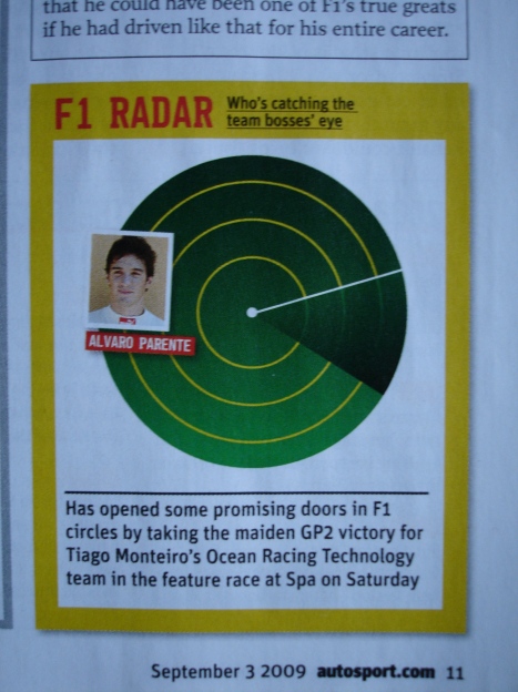 Na reportagem da F1 Autosport UK